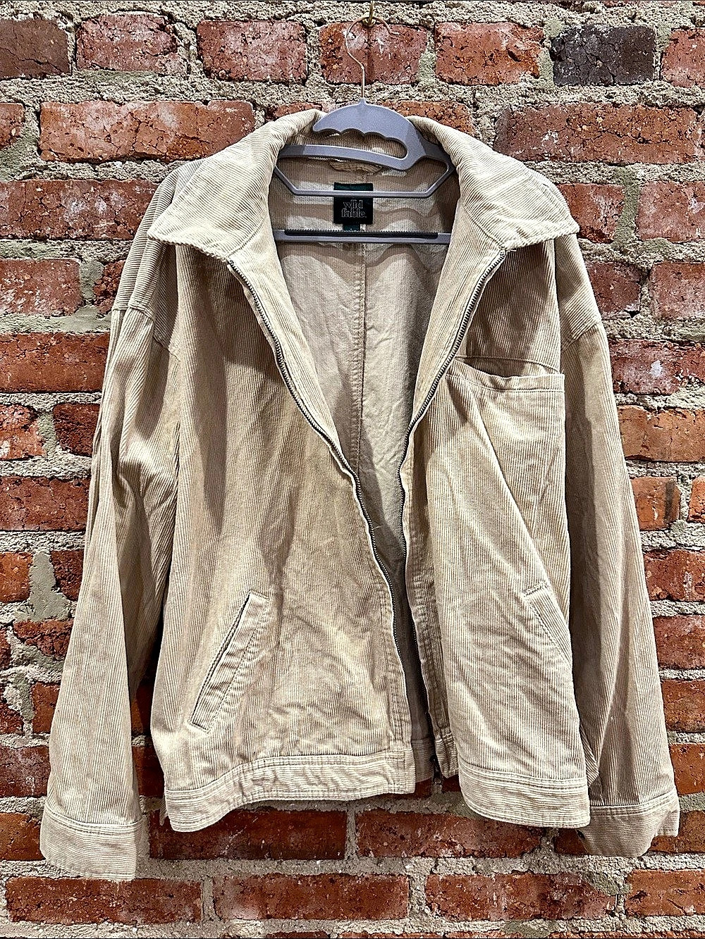 Wild Fable Corduroy Full-Zip Jacket in Beige